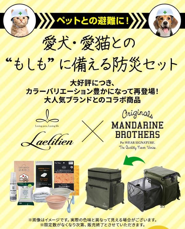 ペットの防災を