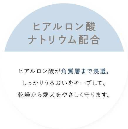 ヒアルロン酸ナトリウム配合
