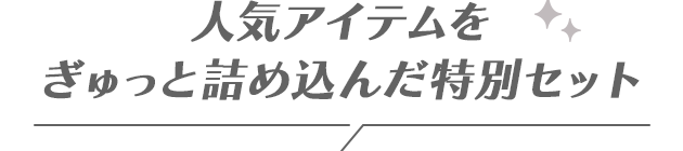 人気のアイテムをぎゅっと詰め込んだ特別セット