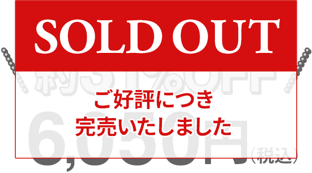 約31%OFF「特別価格6050円」