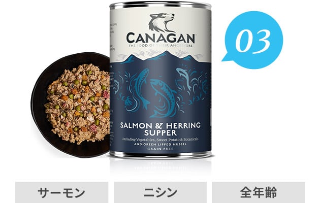 カナガンドッグフード サーモン&ニシン 缶詰